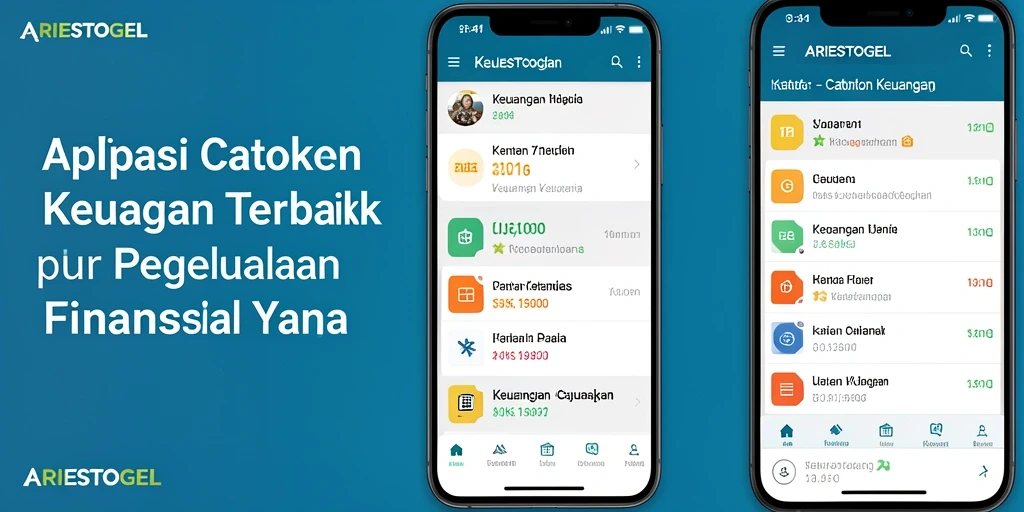 Antarmuka pengguna ARIESTOGEL untuk pencatatan keuangan yang efisien.