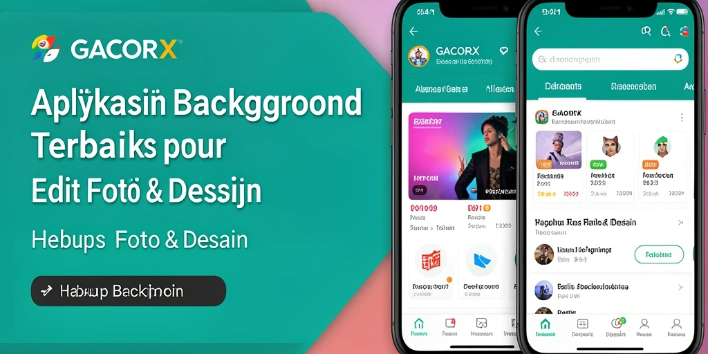 Tampilan utama GACORX dengan fitur Hapus Background yang mudah digunakan.