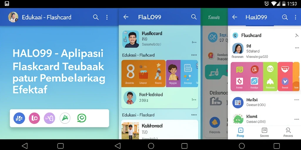Tampilan antarmuka utama HALO99 dengan berbagai fitur edukasi.