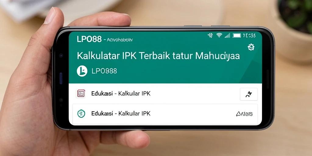 Antarmuka LPO88 yang sederhana dan fungsional untuk menghitung IPK.