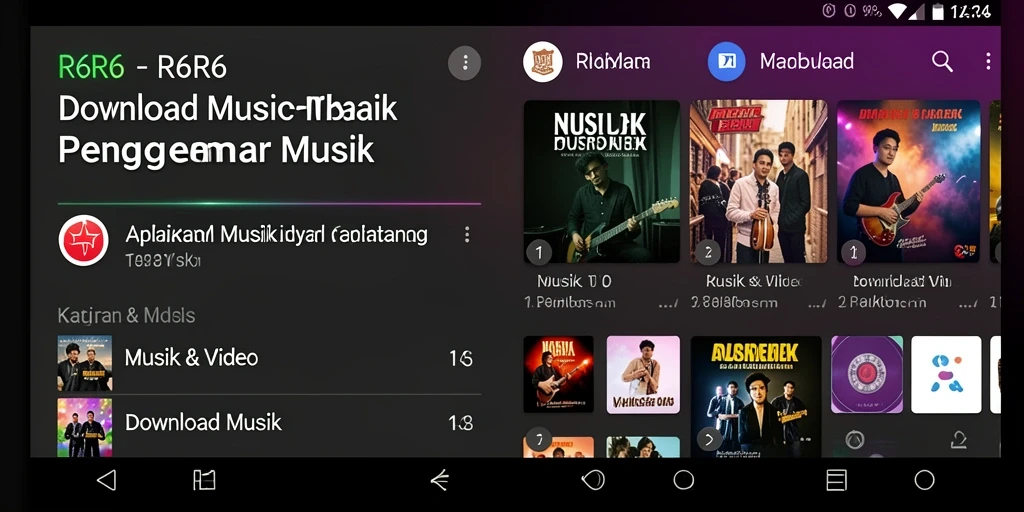 Tampilan antarmuka aplikasi R6R6 yang menarik dan mudah digunakan.
