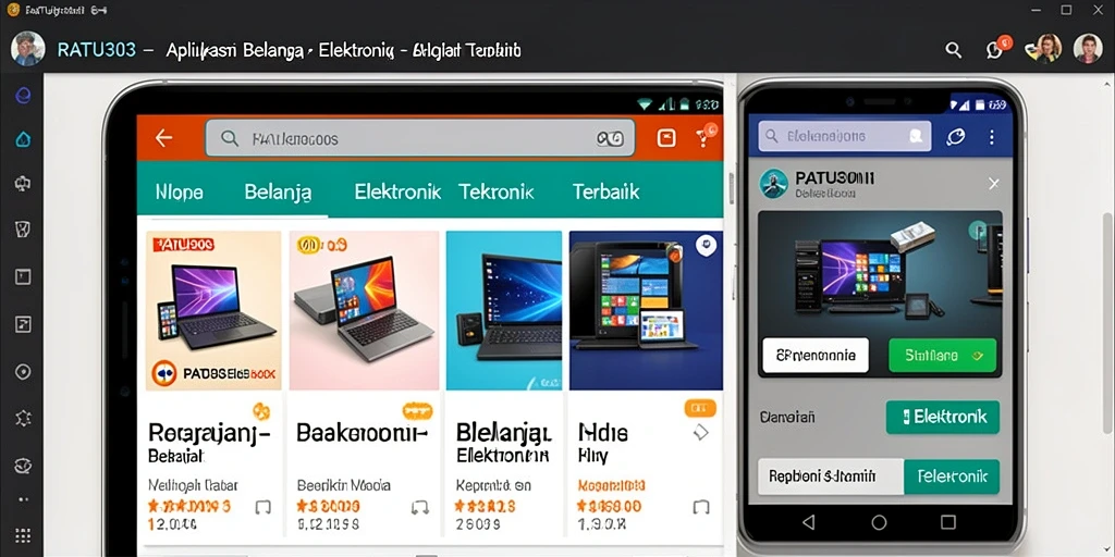 Antarmuka aplikasi RATU303 yang modern dan ramah pengguna.