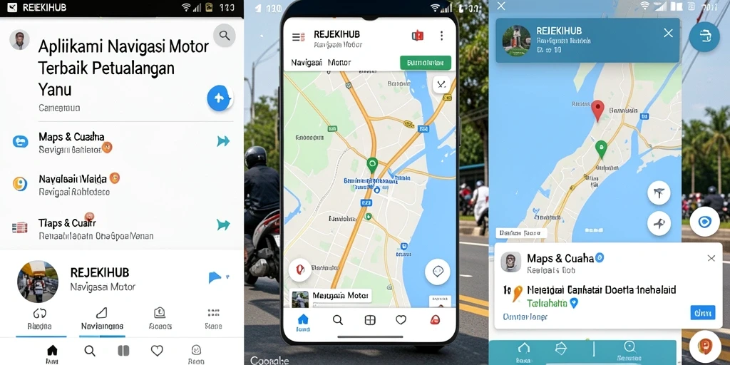 Antarmuka REJEKIHUB yang sederhana dan intuitif untuk navigasi motor.