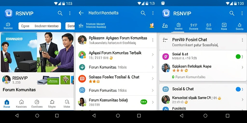 Tampilan antarmuka pengguna RSNVIP yang menarik dan fungsional.